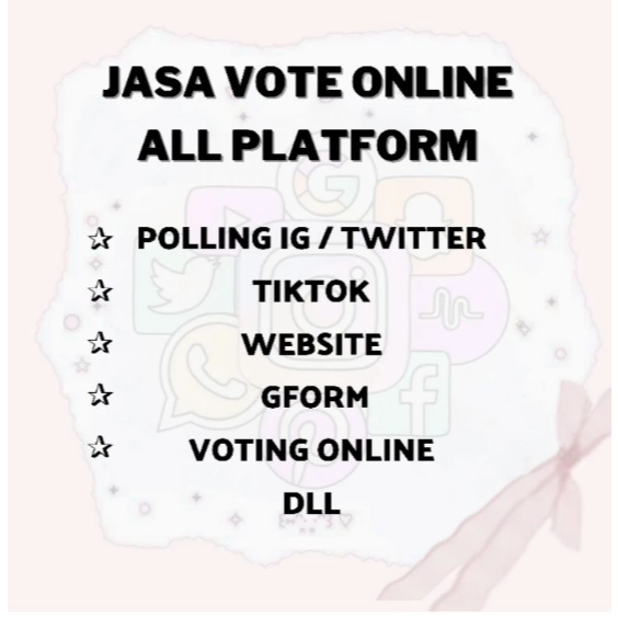 Jasa Buzzer Vote polling • Jasa Vote Website • Jasa Vote Gform • Jasa Vote strawpoll • Jasa vote DBL