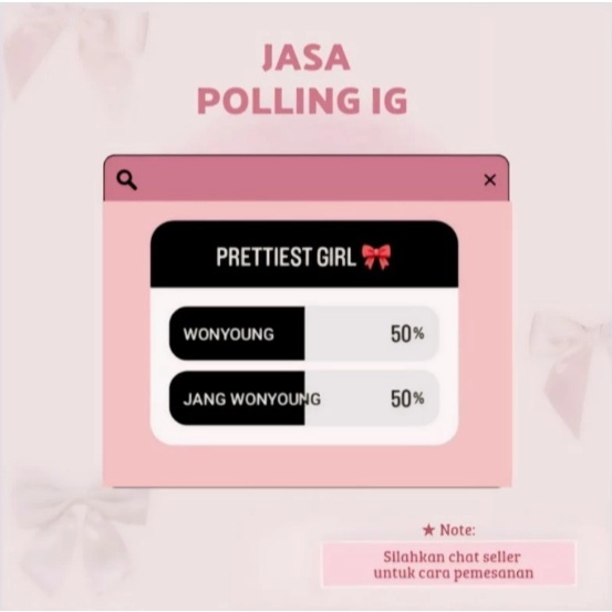 Jasa Vote Polling Instagram | Jasa Vote postingan ig | Jasa Vote story ig | Jasa vote polling ig