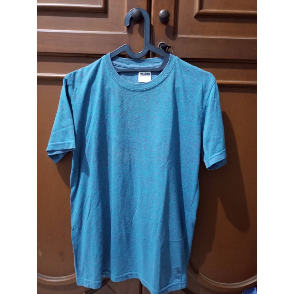 Kaos wanita biru baju rumahan