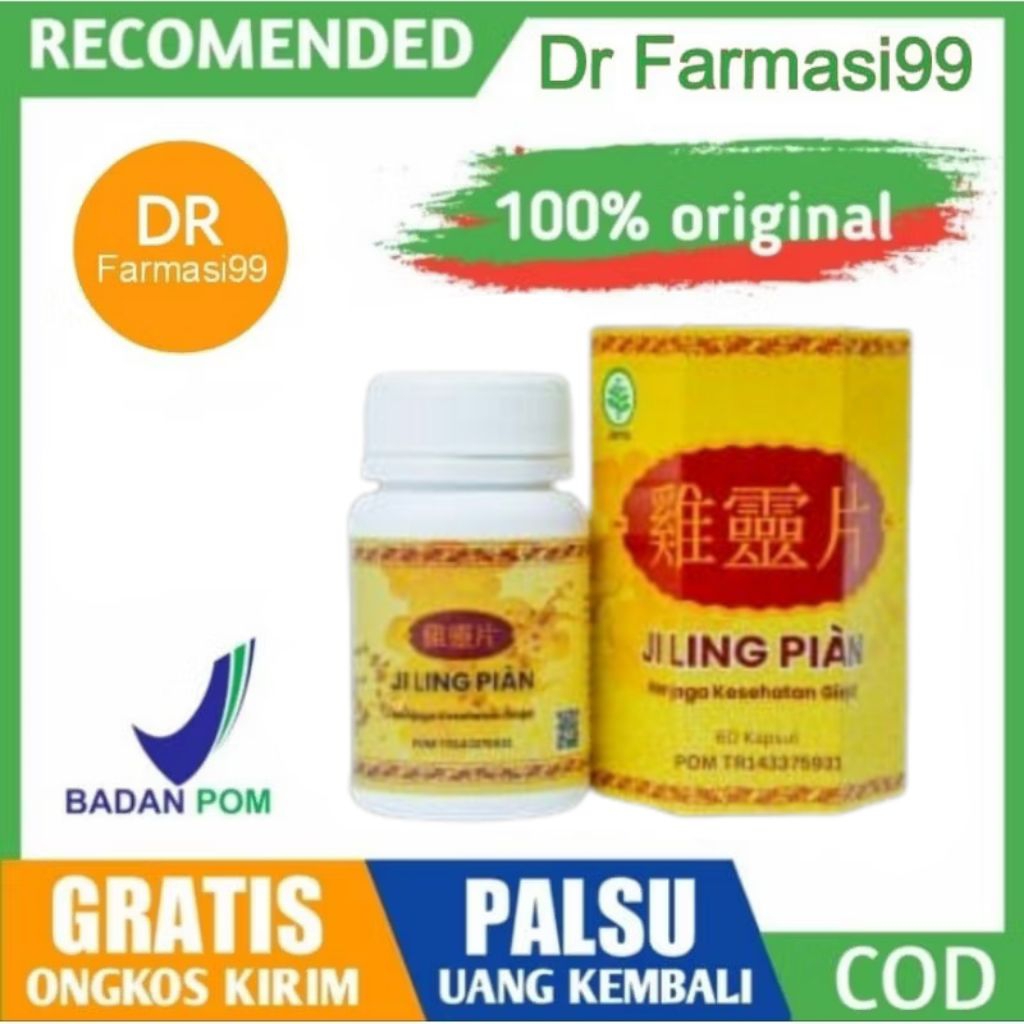 Ji Ling Pian Original Asli Bpom Herbal