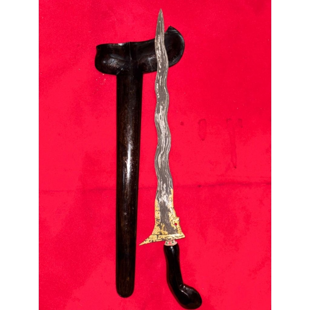 Keris Dhapur Nogo Kikik Kinatah Tosan Aji Koleksi