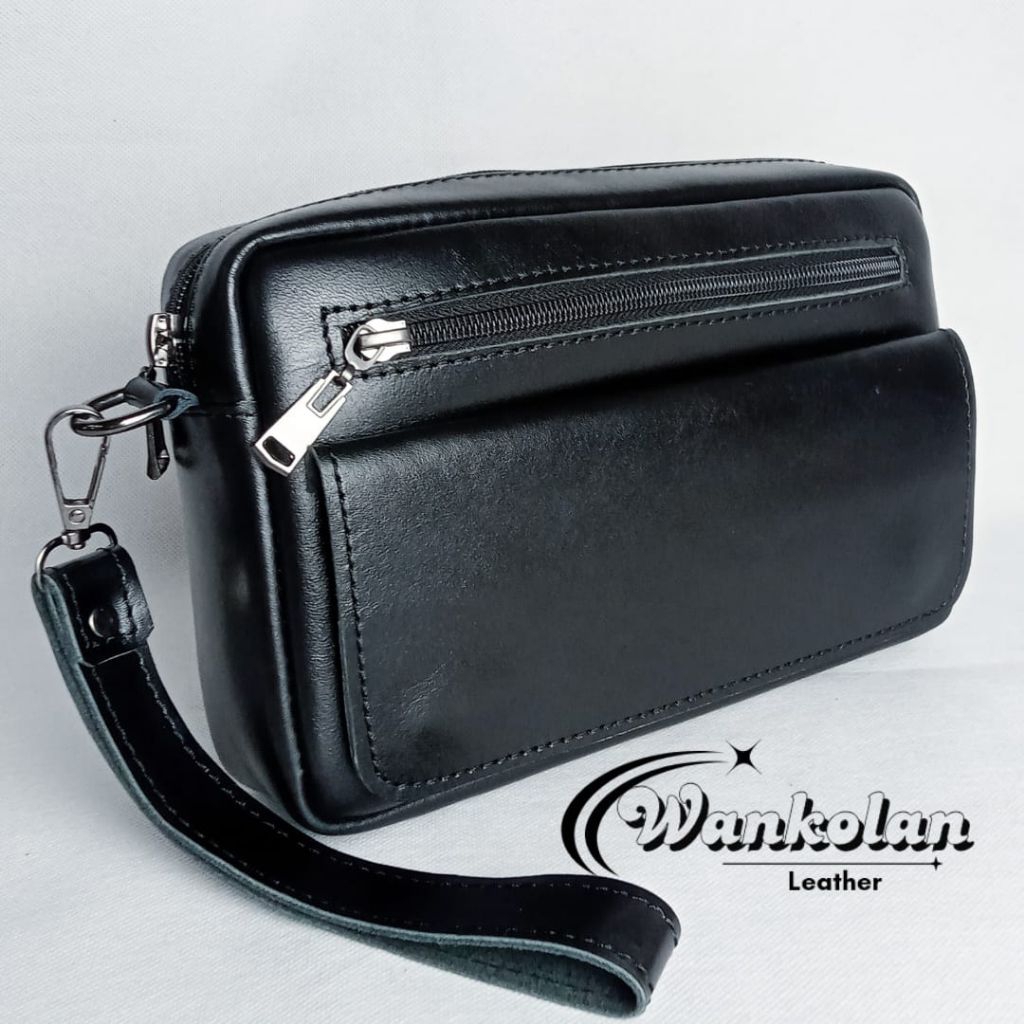 Tas Selempang Pria Kulit Sapi Asli Handbag Premium Branded