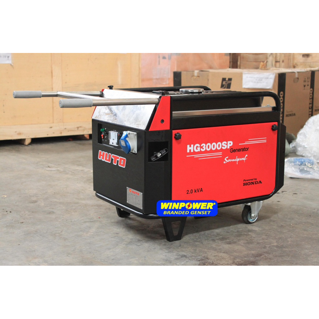 Genset Silent Honda 2000 Watt 1 Phase Recoil Starter 2 KVA Max
