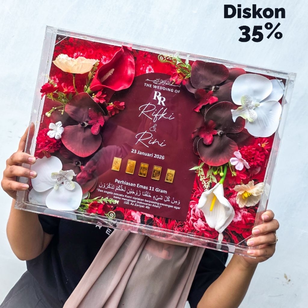 Mahar Akrilik Murah Akrilik Transparan Mahar Murah Mahar Pernikahan