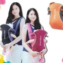 Gendongan Bayi Depan Okiyo Warna Merah Preloved