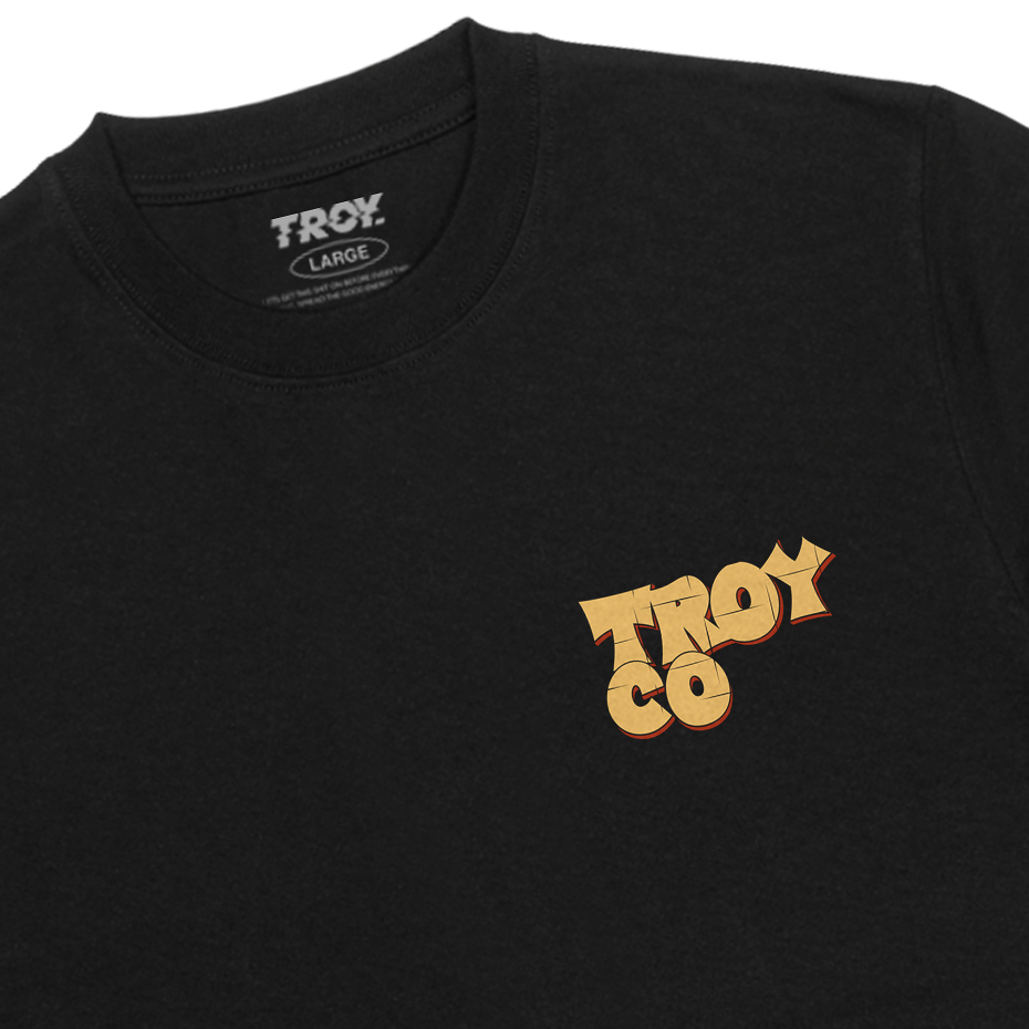 Troy Company Tshirt Black Rocket Coyote - Kaos Lengan Pendek Kaos Hitam MTD 2762