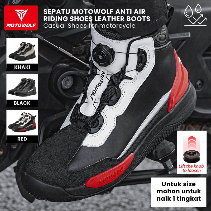 Motowolf Sepatu Motor Touring Waterproof Boots Sunmori High Quality Original