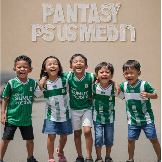 Jersey Anak PSMS Medan Terbaru 2025 | Baju Bola Anak Laki & Perempuan
