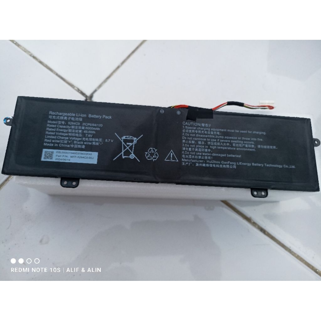 batre axioo hype 5 original cabutan laptop