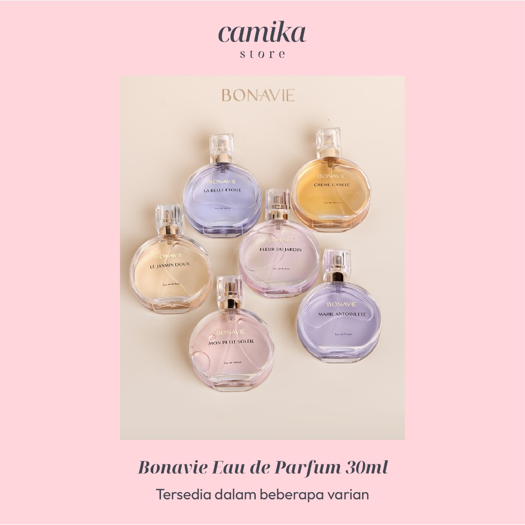 CAMIKA - 30 ml BONAVIE Eau De Parfum 30ml Fleur Du Jardin - Creme Canele - Marie Antoinette - Mon Pe