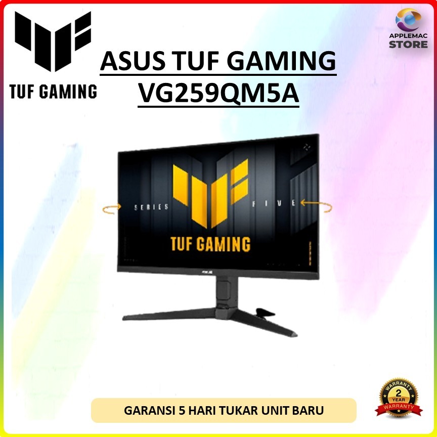 MONITOR ASUS TUF GAMING VG259QM5A 25” GAMING FAST IPS FHD (1920×1080) | 240HZ 0.3MS HDR10 | TILT | S