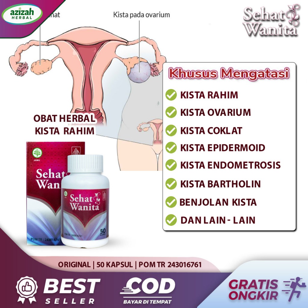 Obat Kista Ovarium, Kista Bartholin, Kista Epidermoid, Kista Endometriosis, Kista Coklat, Kista Bake