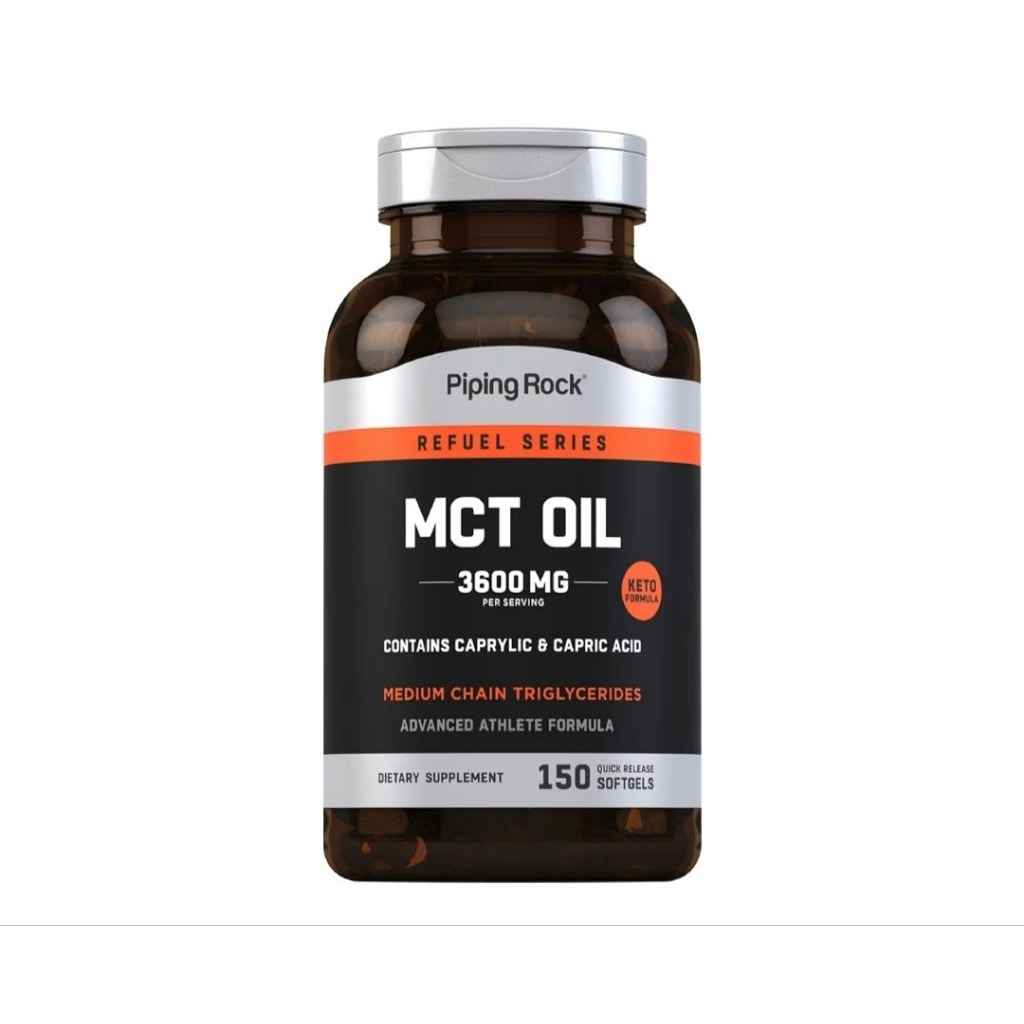 Pipingrock mct oil 3600 mg per serving isi 150 softgel