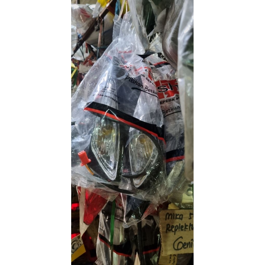REFLEKTOR SEN DEPAN VARIO 110 KARBU ORIGINAL TENSHI