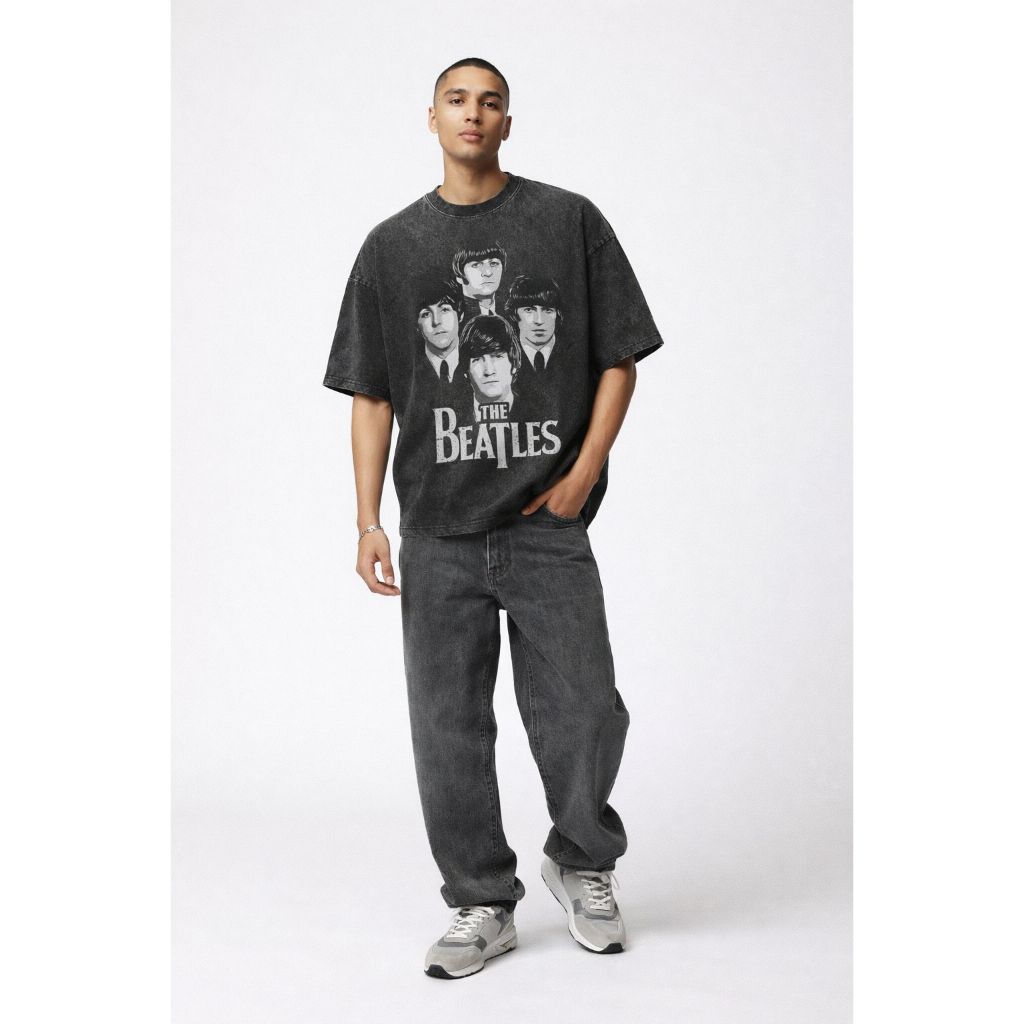 CalmDistro Kaos Oversize Wash Polos | Kaos Oversize Wash Varian Warna | COTTON COMBED 18S ( The Beat