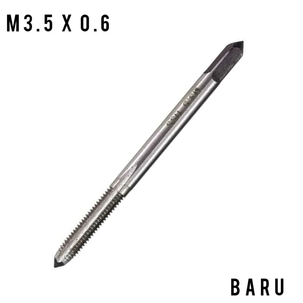 tap hand tap M3.5×0.6 tap ulir drat m3.5 x 0.6 hss baru