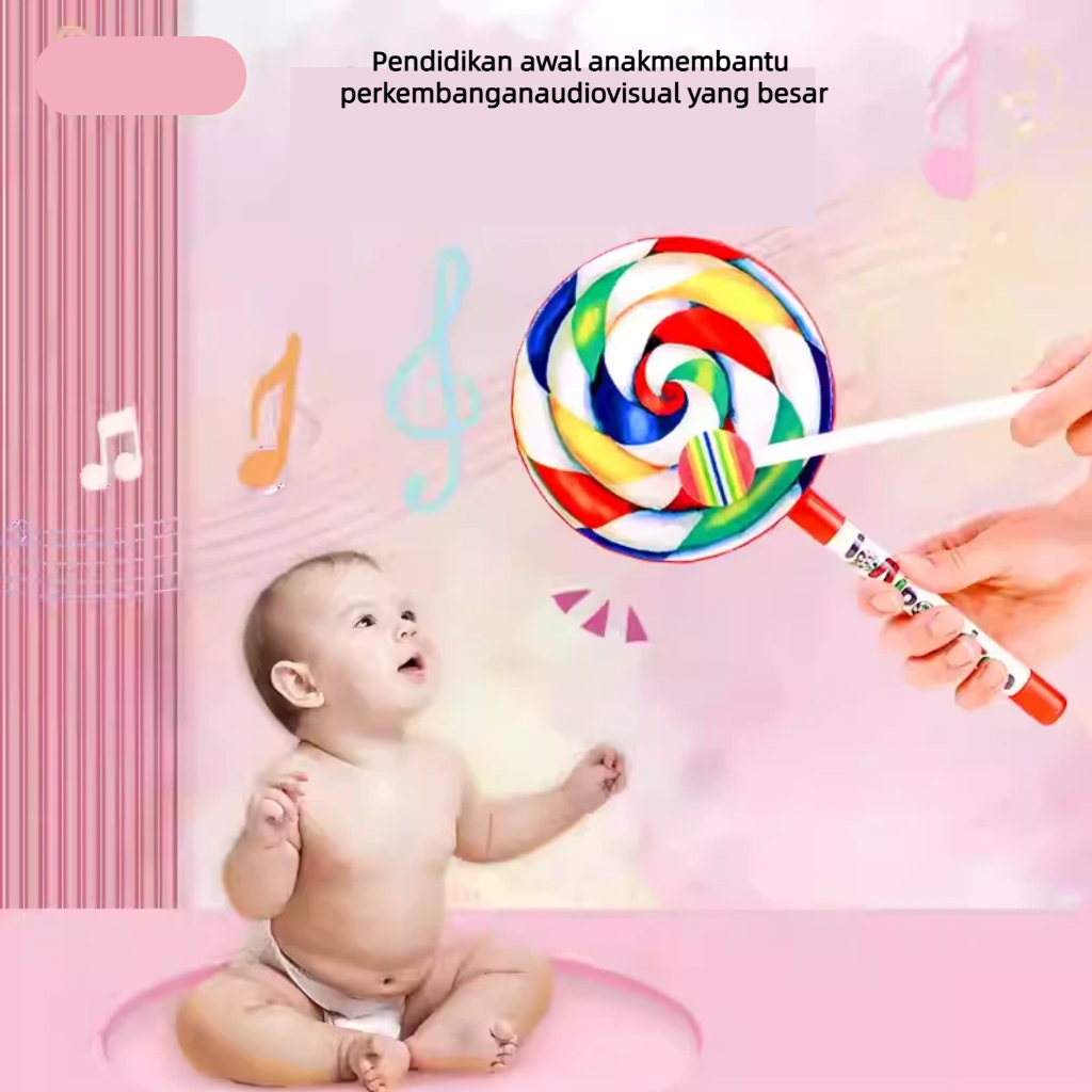 Drum Anak Orff Bentuk Lollipop – Alat Musik Perkusi Ceria & Edukatif untuk TK dan PAUD Kenalkan si k