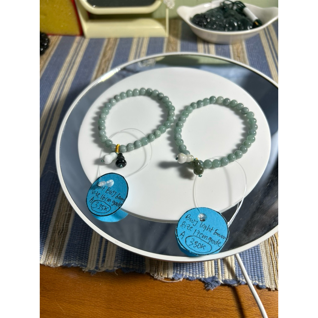 Gelang Giok BWJ Guatemala Jade Grade A 100% Giok Asli