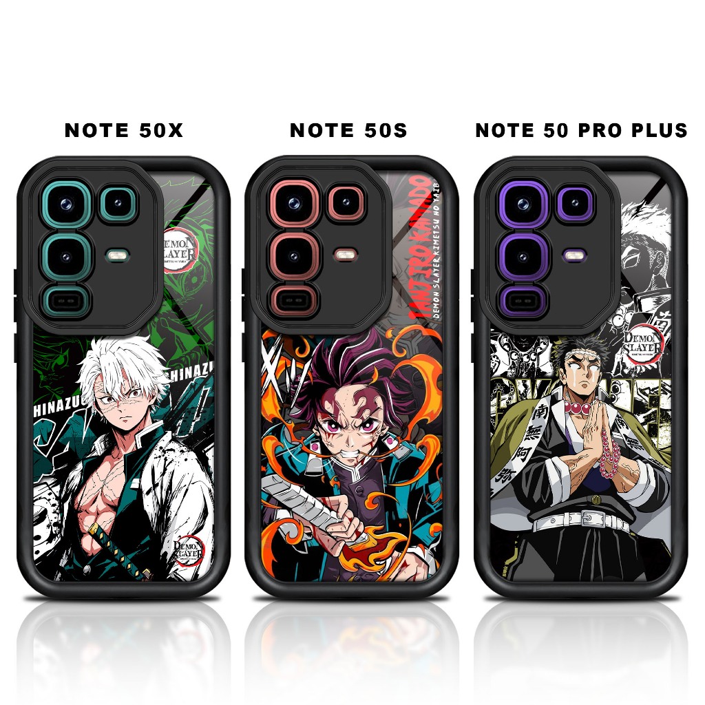 Softcase glossy INFINIX NOTE 50X 50S 50 PRO PLUS Casing Case Hp Silikon Protek kamera DEMONSLAYER