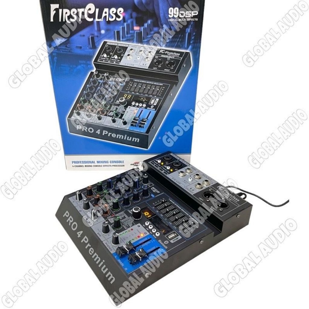 PROFESSIONAL MIXER AUDIO 4 CHANNEL FIRSTCLASS 4 PRO PREMIUM