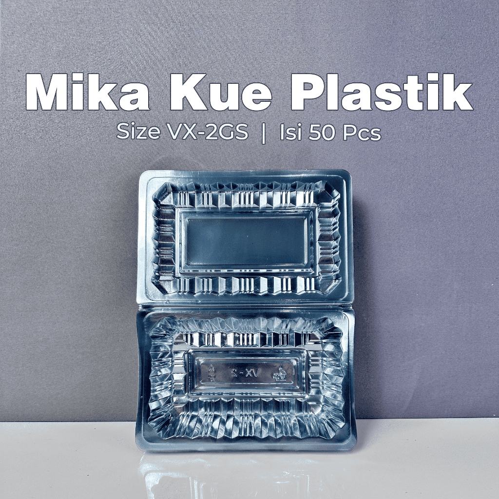 Mika Kue Plastik VIP Ukuran VX-2 Isi 50 Pcs / Mika Sedang / Mika Tebal