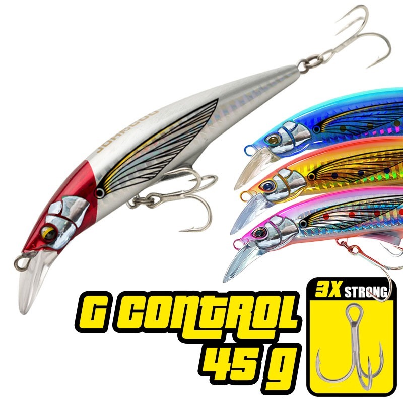 Umpan Minnow 45g Max Blazin Long Cast Trolling Special Umpan Pancing Casting Heavy Sinking G Control