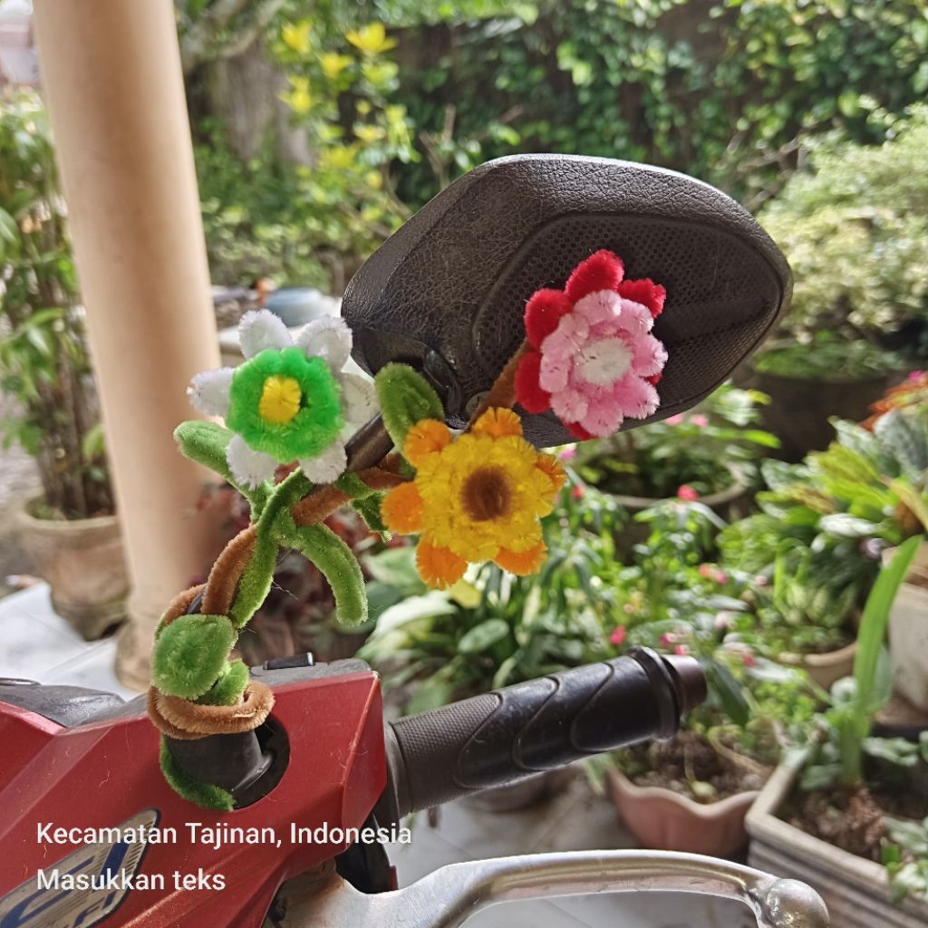 aksesoris dekorasi hiasan spion sepeda motor/listrik