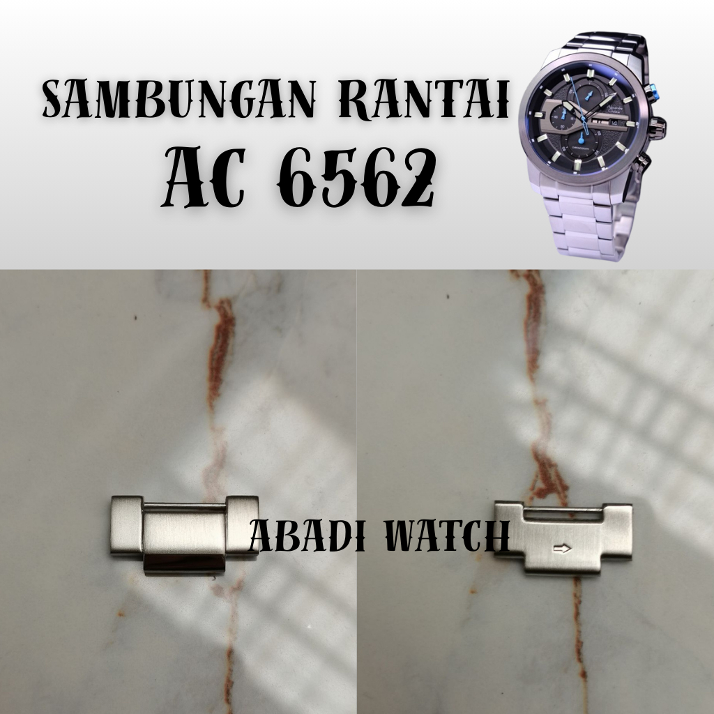 Sambungan Tali Rantai Jam Tangan Alexandre Christie Original AC 6562 Cowok
