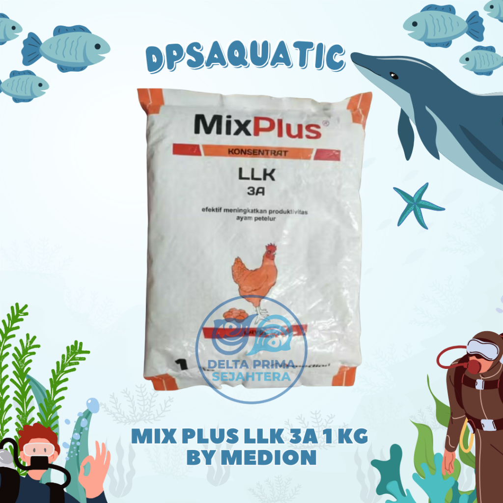 MIX PLUS LLK 3A 1 KG BY MEDION - Premix Petelur Meningkatkan Produktivitas Ayam Layer.