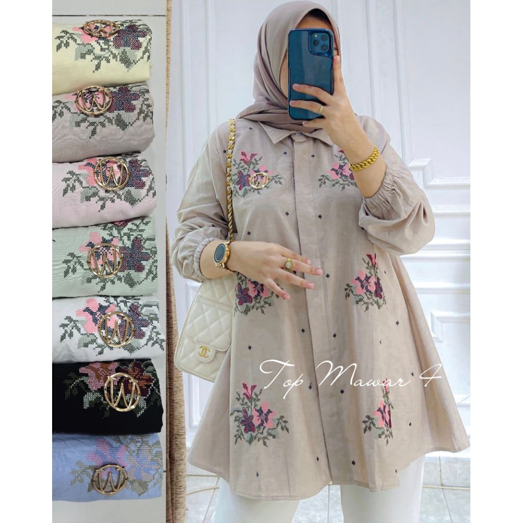 Winody Atasan Top Mawar4 Blouse Winody