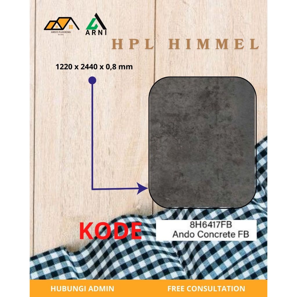 HPL HIMMEL|Pelapis Furniture Abu Abu Terlengkap
