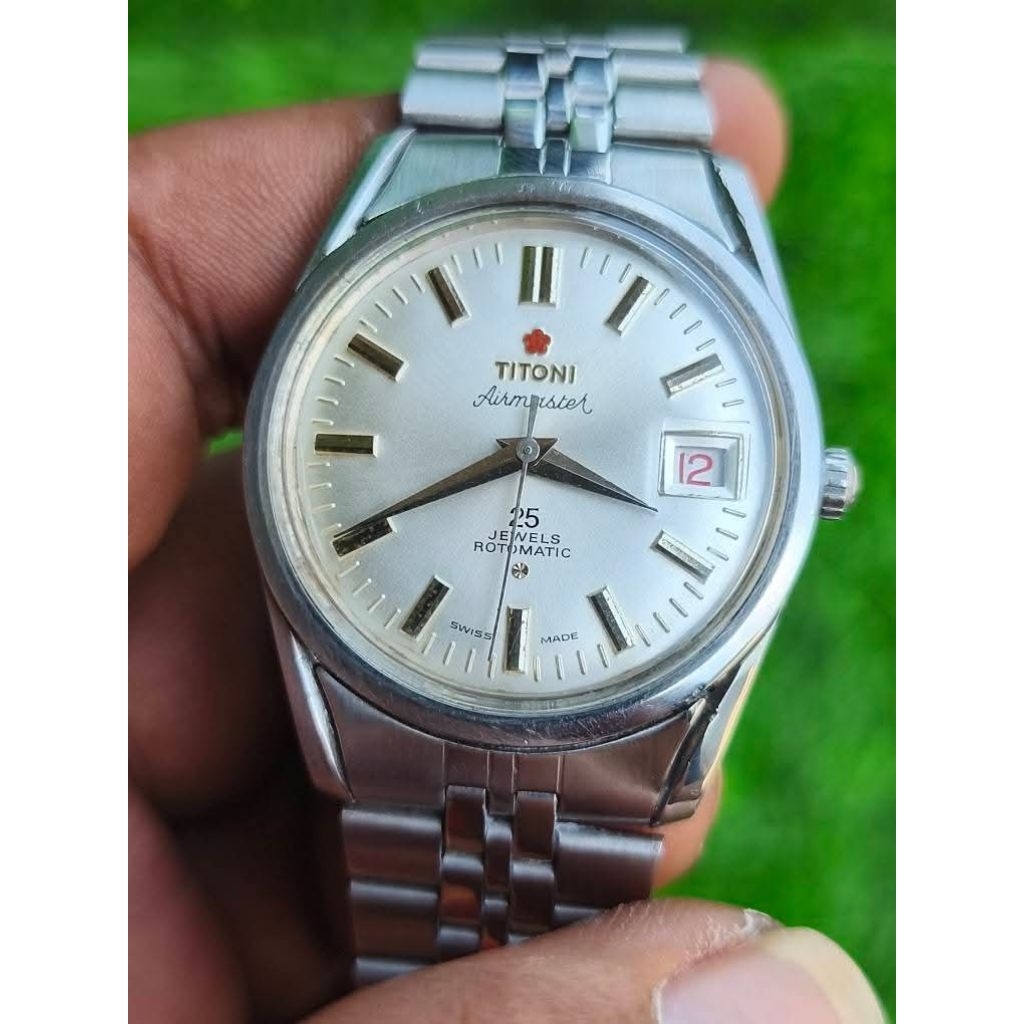 Jam tangan titoni airmaster 25 Automatic Full original