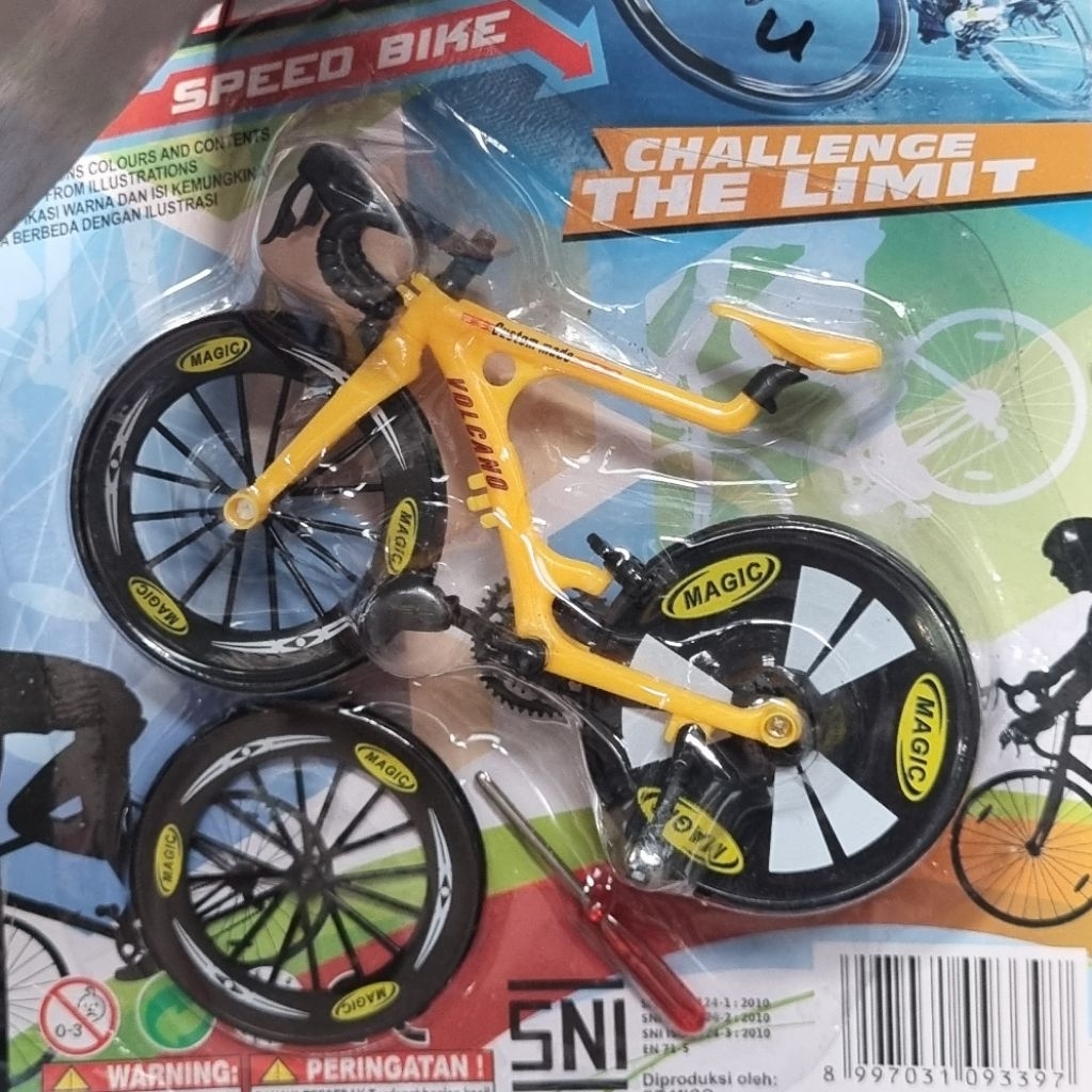 mainan miniatur sepeda balap sepeda lipat ukuran kecil - sepeda sepeda balap set U