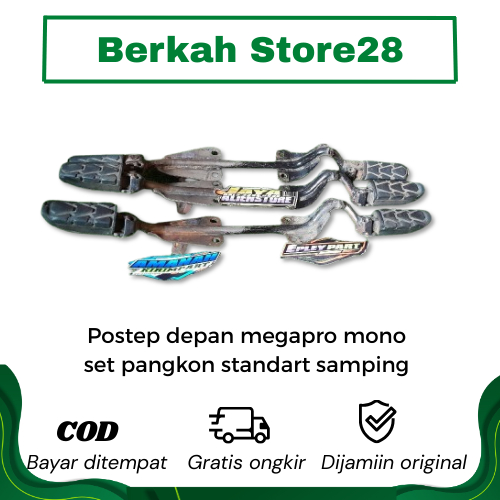 Postep depan Megapro mono set Pangkon standart samping PNP cb gl mp tiger