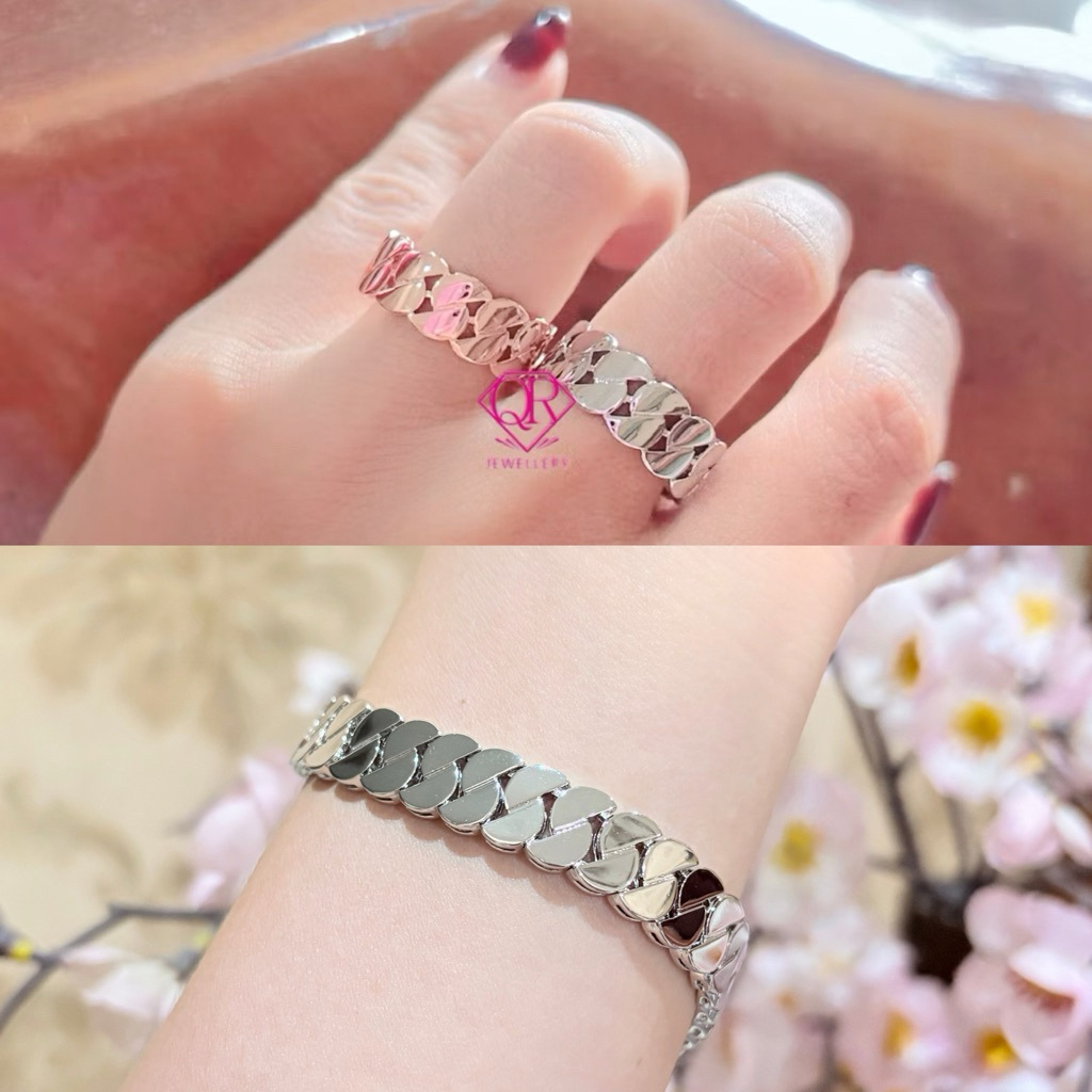 Qrjewellery - Cincin & Gelang Rantai Sisik Naga S