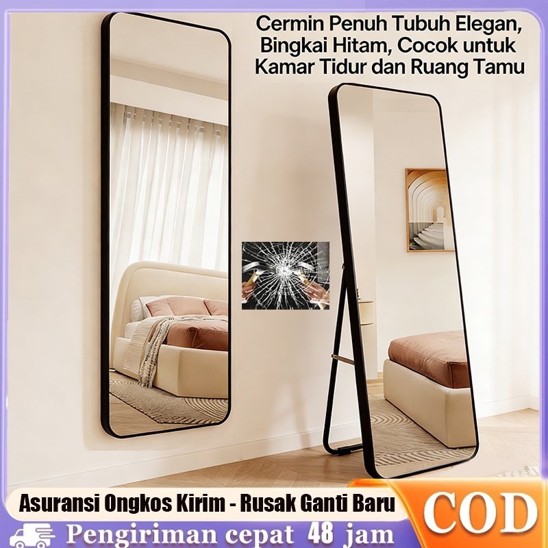 Asuransi Ongkos STANDING MIRROR FULL BODY Cermin Berdiri Full Body / Cermin Badan Penuh Cermin Panja