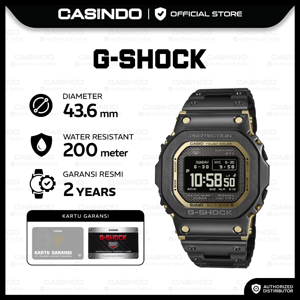 Jam Tangan G-Shock Pria GMW-BZ5000BD-1DR Full Metal Digital