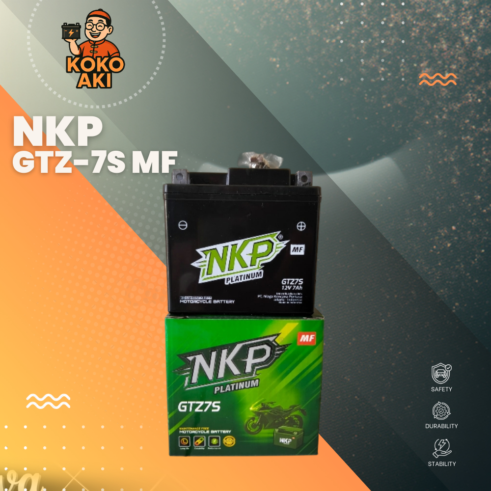 Aki Motor Aki Kering GTZ-7S MF ( GTZ-6V, PCX, Vario 125/150 ), Merk : NKP