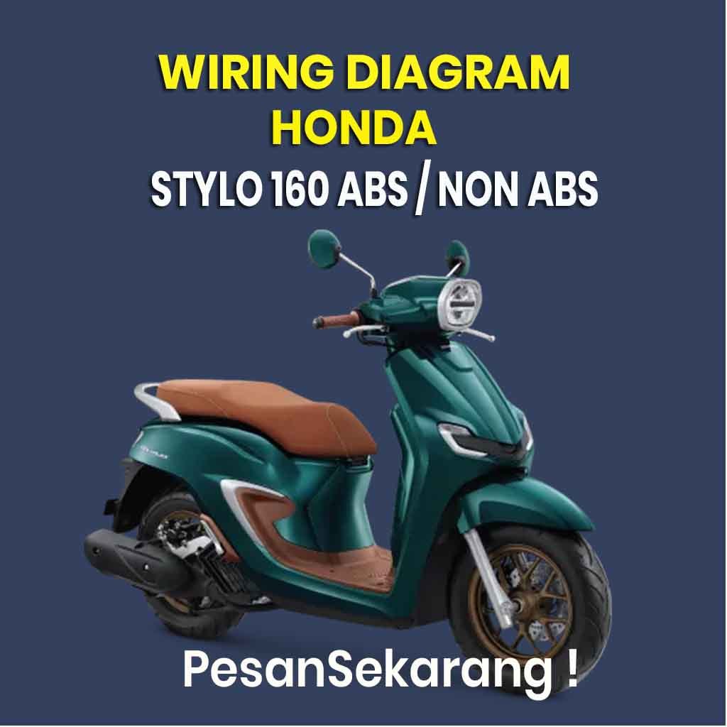 Skema Diagram Kelistrikan Honda PGM-FI Stylo | Wiring Diagram Lengkap Motor Honda Stylo