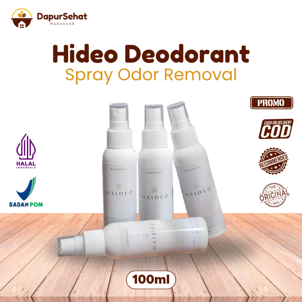 HAIDEO Deodorant Spray Odor Removal 100ml COD Makassar by DSM
