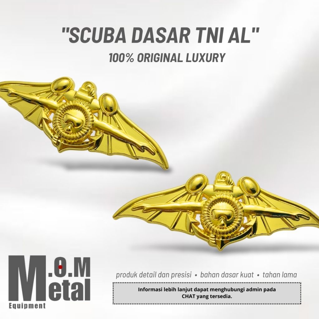 Brevet SCUBA DASAR TNI AL (100% Original Luxury) - Tersedia Grosir Brevet untuk Resaler, Brevet TNI,