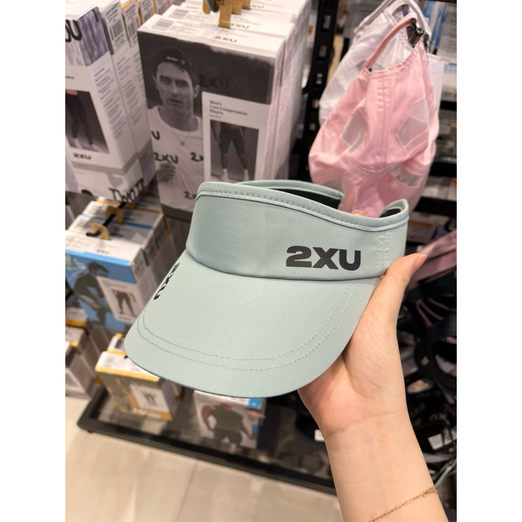 2XU ORIGINAL Running Cap/Topi Olahraga Hijau Tosca