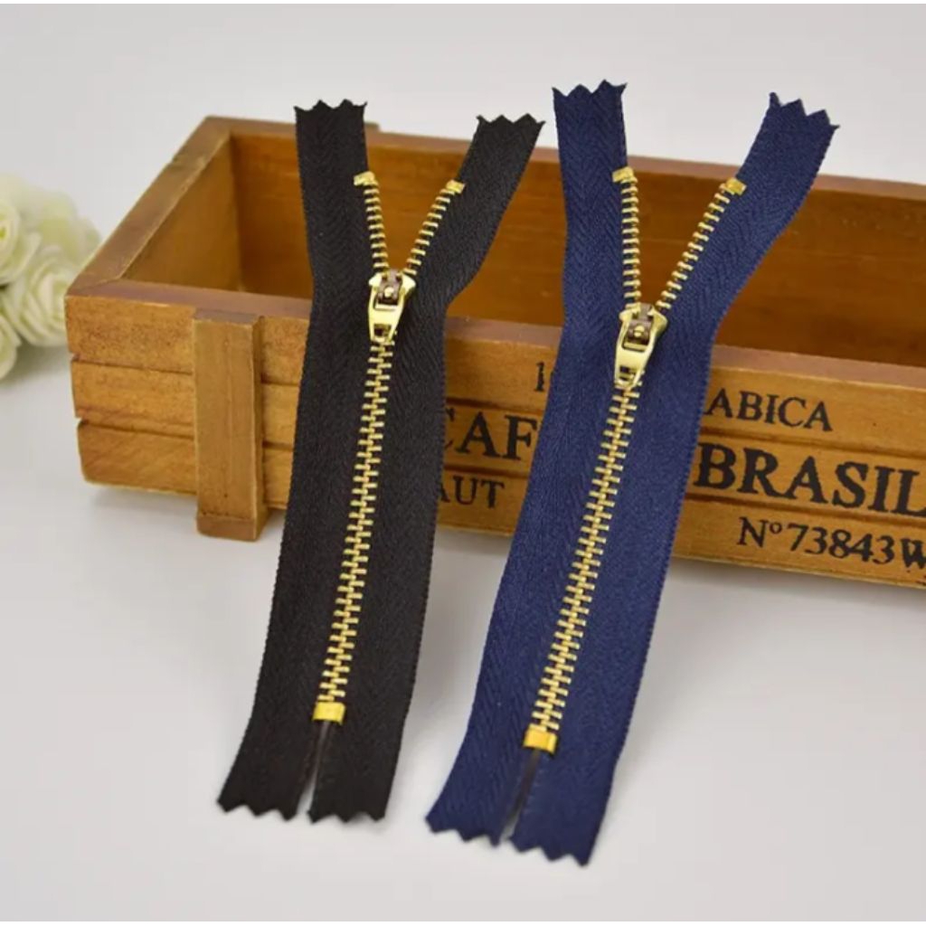 Resleting Celana Jeans, Levis no.3 size 5", 6", 7" ( 1 lusin = 12pcs )
