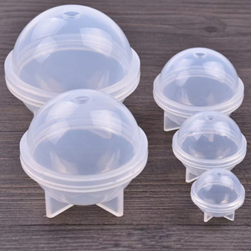 CETAKAN RESIN BOLA DIAMETER 5 CM BAHAN SILIKON