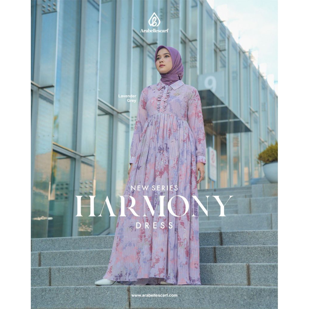 Arabelle Harmony Dress / Harmony Series / Gamis Warm / Gamis Lavender Grey
