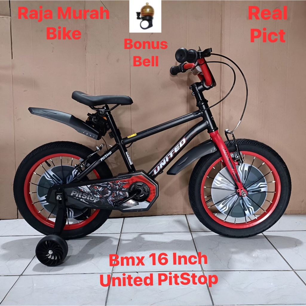 Sepeda Anak Laki Laki Bmx 16 Inch United Pitstop Terbaru Sepeda United Pitstop 16 Inch