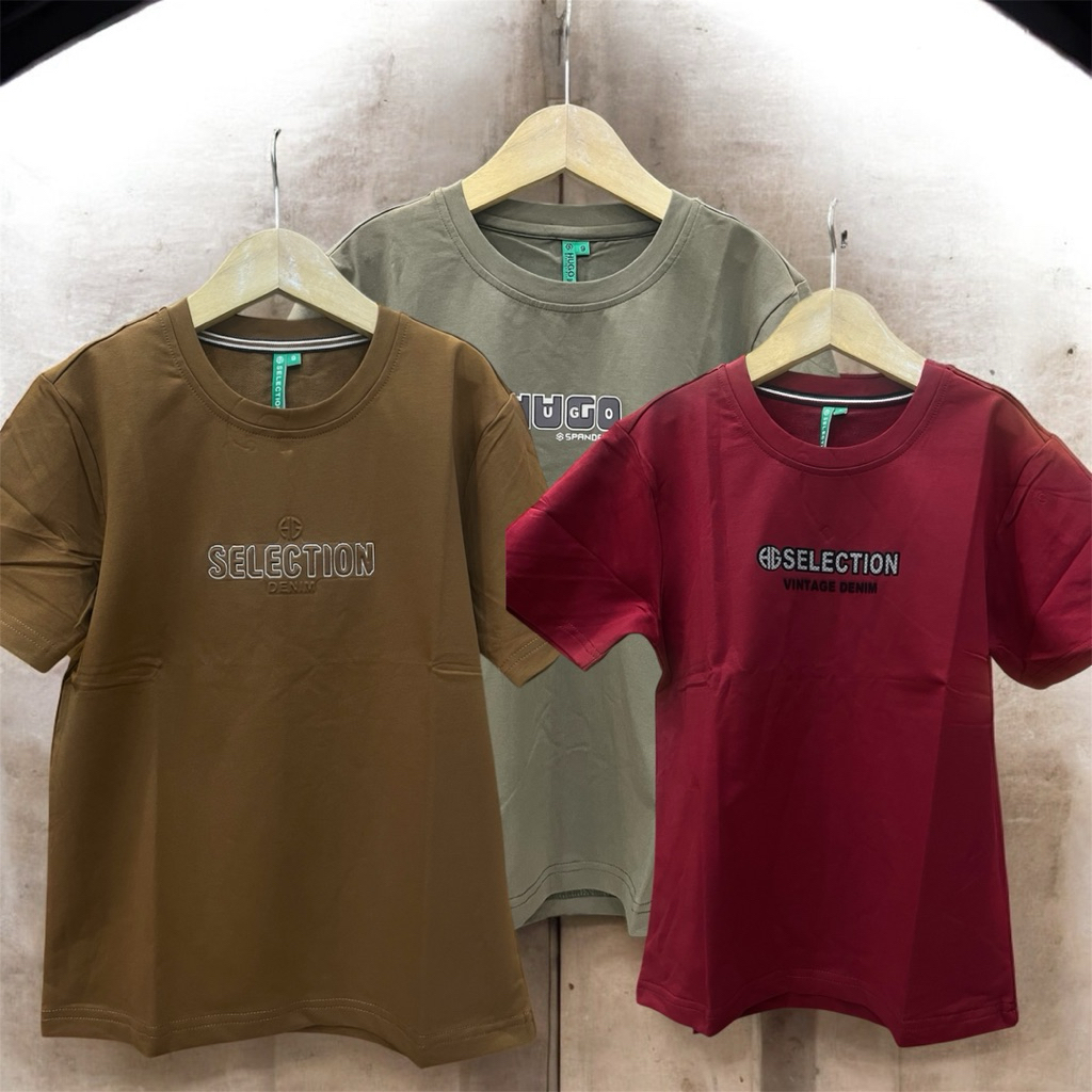 KAOS HUGO ANAK | BAHAN TEBAL | KAOS HUGO SELECTION