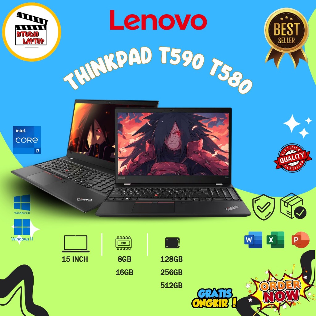 Laptop Lenovo Thinkpad T590 T580 T570 T560 Intel Core I7 | I5 RAM 32GB