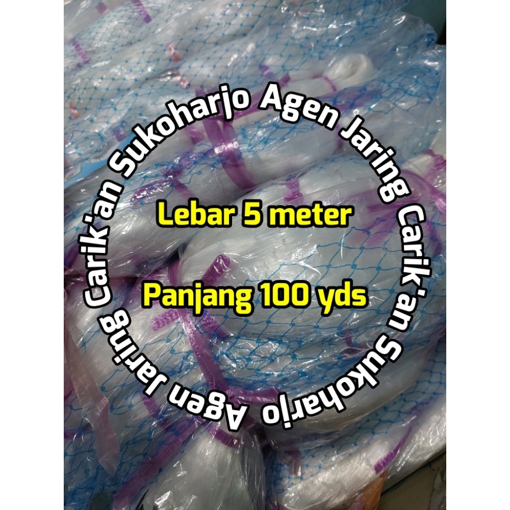 Jaring Burung Emprit Lebar 5 meter Panjang 100 yds