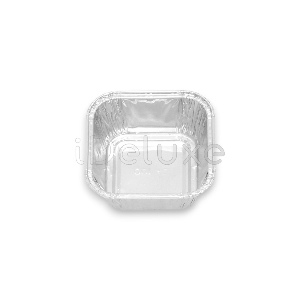 Aluminium Tray Persegi Kotak kecil Wadah Loyang Foil Tray Kotak kecil